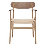 Carl Hansen & Søn CH26 chair, oiled oak and walnut - natural cord