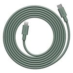 Avolt Cable 1 USB-C a Lightning cable de carga, 2 m, verde roble, imagen del producto