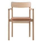 Fredericia Post chair, light oiled oak - cognac leather, product image