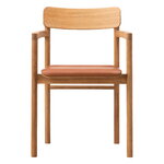 Fredericia Fauteuil Post, chêne huilé - cuir cognac, vue 1