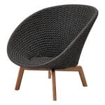 Cane-line Peacock lounge chair, teak - dark grey