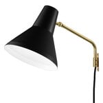 Innolux Carin wall lamp, black - brass, product image