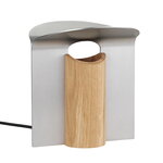Carl Hansen & Søn RF200 Petal table lamp, oiled oak - brushed aluminium, product image