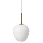 Carl Hansen & Søn MT221-D170 Tulip pendant, 17 cm, brass - opal white, product image