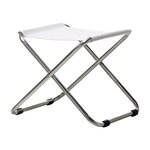Fiam Chico Outdoor footstool, chrome - white, product image