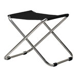 Fiam Chico Outdoor footstool, chrome - black, product image