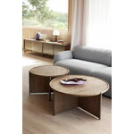 Northern Cling coffee table, small, 70 cm, smoked oak