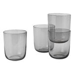 Muuto Corky Gläser, hoch, 4er-Set, grau, produktbild