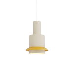 DCWéditions Chaumont pendant lamp, 15 cm, white - yellow ring, product image