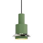 DCWéditions Chaumont Pendelleuchte, 19 cm, grün - Nickelring, produktbild