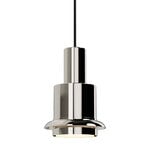DCWéditions Chaumont Pendelleuchte, 19 cm, Nickel - Nickelring, produktbild