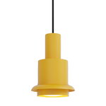 DCWéditions Chaumont Pendelleuchte, 19 cm, gelb - gelber Ring, produktbild