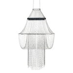 DCWéditions Lampe C pendant lamp, stainless steel - black, view 1
