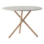 Eberhart Furniture Tavolino da salotto Daphne, 65 cm, cemento chiaro - rovere chiar
