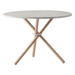 Eberhart Furniture Daphne coffee table, 65 cm, light concrete - light Oak, product image