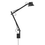 Muuto Dedicate vägglampa, S2, svart, produktbild