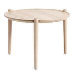 Design House Stockholm Aria coffee table, 50 cm, low, light oak, product image