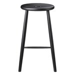 FDB Møbler J27C counter stool, 65 cm, black beech