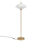 Fritz Hansen Clam floor lamp, opal - brass, product image