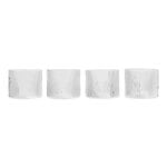 ferm LIVING Verres bas Ripple, lot de 4, transparent