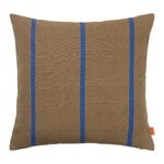 ferm LIVING Grand cushion, 50 x 50 cm, olive - bright blue