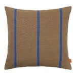 ferm LIVING Grand Kissen, 50 × 50 cm, Olivgrün – leuchtendes Blau