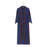 ferm LIVING Field robe, brown - bright blue