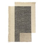 ferm LIVING Counter rug, 140 x 200 cm, charcoal - off-white