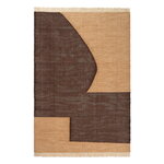 ferm LIVING Forene rug, 140 x 200 cm, tan - chocolate, product image