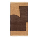 ferm LIVING Forene rug, 80 x 140 cm, tan - chocolate