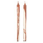 ferm LIVING Dryp candle, set of 2, rust