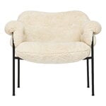 Fogia Bollo lounge chair, Mohawi sheepskin - black, product image