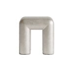 FORMARKIVET Cubio stool, 45 cm, raw aluminium, product image