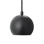 Frandsen Pendelleuchte Ball, 12 cm, matt-schwarz