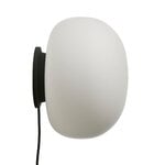 Frandsen Supernate wall lamp, 28 cm, white opal - black, product image