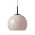 Frandsen Ball Glass pendant, 18 cm, sand grey