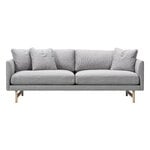 Fredericia Calmo sofa 95, 2-seater, lacquered oak - Sunniva 242