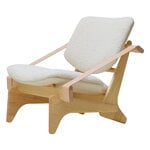 Fasetti Jumbo lounge chair, oiled pine - Makalu natural white, product image