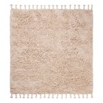 Ferm Living Amass Long Pile Teppich, 140 x 140 cm, off-white, produktbild
