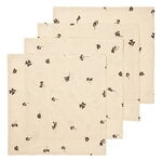 Ferm Living Baies napkins, 4 pcs, natural - dark chocolate, product image