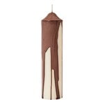 Ferm Living Dryp pillar candle, dark chocolate, product image