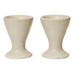 Ferm Living Flow portauova, set di 2, bianco sporco maculato, immagine prodotto