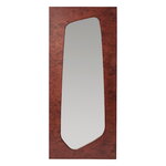 Ferm Living Folia mirror, large, dark stained burl veneer, product image
