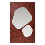 Ferm Living Folia mirror, medium, dark stained burl veneer, product image