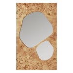 Ferm Living Folia mirror, medium, natural burl veneer, product image