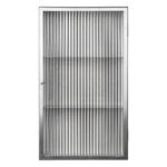 Ferm Living Haze wall cabinet, vetro scanalato, acciaio inossidabile spazzolato, immagine prodotto