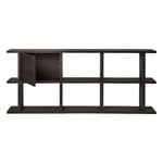 Ferm Living Kona bookcase cabinet insert, dark-stained oak, product image