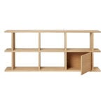 Ferm Living Kona bookcase cabinet insert, natural oak, product image