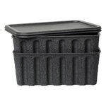 Ferm Living Paper pulp box, large, 2 pcs, charcoal, product image