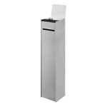 Ferm Living Sama toilet paper dispenser, brushed stainless steel, product image